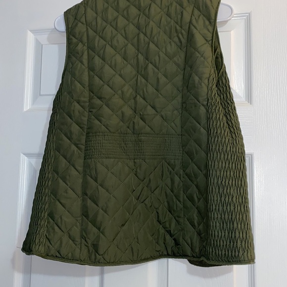 Miami Olive Green Puffer Vest - Picture 2 of 4